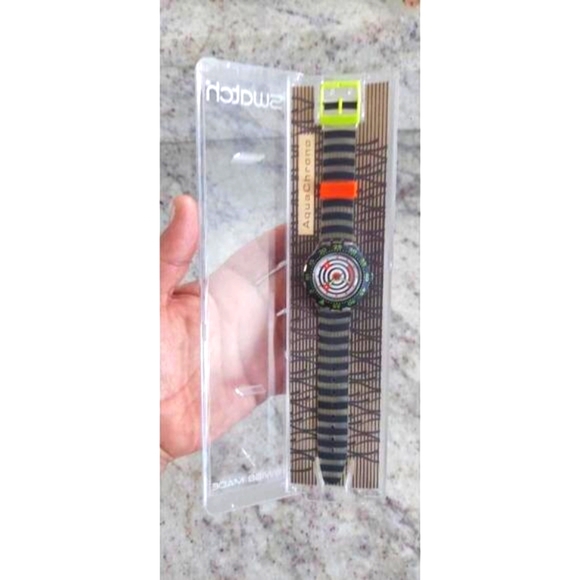 Swatch Other - Vintage Swatch Scuba 200 Watch SMILE SDK127 w/ Case & Papers 1996 by John Hersey